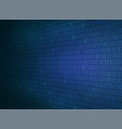 abstract of binary zero one technology gradient vector image vector image
