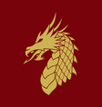 asian dragon head vector image