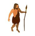 ancient tribal man composition vector image