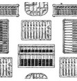 pattern with different abacus vector image vector image