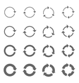 rotation arrows set vector image vector image