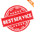 stamp sticker best service collection - e vector image vector image