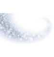 swirling magic snow effect with white transparent vector image vector image