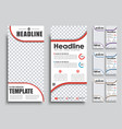 templates banners with place for photo in 4 color vector image