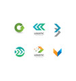 arrow logo vector image