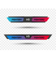 versus sign battle scoreboard vector image vector image