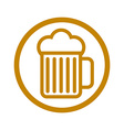 beer glass icon vector image