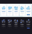 corruption typese onboarding mobile app page vector image vector image