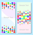 colorful circles background vector image