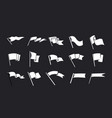 flags set black and white images vector image vector image