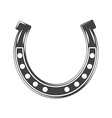 horseshoe lucky symbol black icon logo element vector image