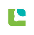 letter c logo concept combined with human foot vector image