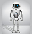 robot with screen indicator vector image vector image