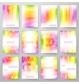 set of abstract bright background vector image