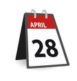 day calendar april vector image vector image