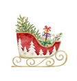 watercolor greeting card vector image