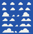 flat design elegant cumulus clouds vector image vector image