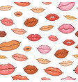 lips seamless pattern hot love vector image vector image