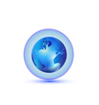 world global connection logo vector image