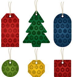 Christmas tags Royalty Free Vector Image - VectorStock