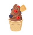 delicious ice cream vector image vector image