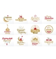 ramadan kareem typographic design set vector image