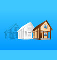 design of hause vector image
