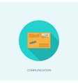 flat envelope emailing vector image