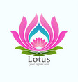 lotus flower symbol vector image