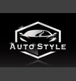 sports car auto style logo vector image vector image