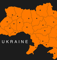 ukraine map vector image vector image