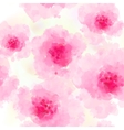 seamless background pattern of pink sakura blossom vector image vector image