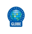 earth logo template globe sign vector image vector image