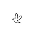 hummingbird logo template vector image