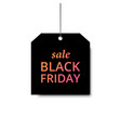 label black friday orange gradient vector image
