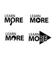 learn more creative lettering vector image