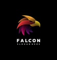logo falcon gradient colorful styleuntitled-1 vector image vector image