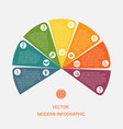 business chart modern infographic template from vector image