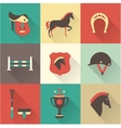 horse icons vector image vector image