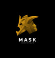 logo mask gradient colorful style vector image vector image