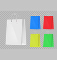 set colorful paper shopping bags vector image
