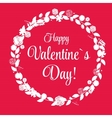 st valentine days greeting card in retro style vector image vector image