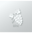 wine grapes background vector image vector image