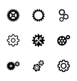 gear icons set vector image vector image