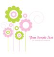 template design for greeting card vector image