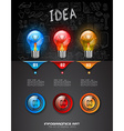 infographics complex layout with option buttons vector image