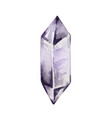 watercolor purple crystal vector image