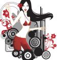 fashion model vector image