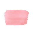 hand painted pink watercolor texture template vector image vector image