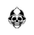 royal warrior skull vector image